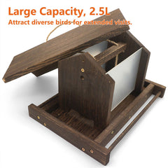 zeqeey acrylic window revealing seed level for easy refill checks