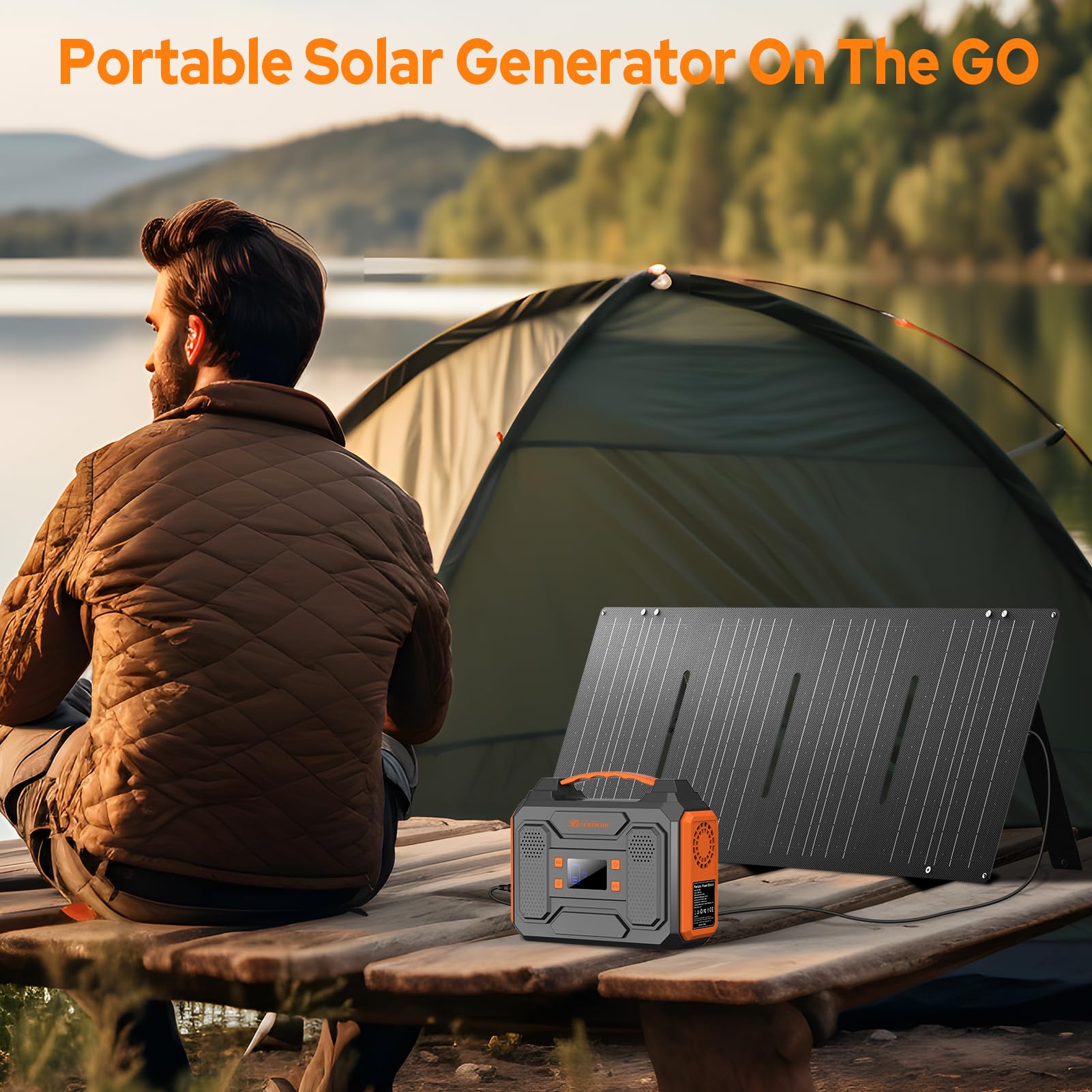 ZeroKor AC outlets and ports close view showing 300W output and versatile charging