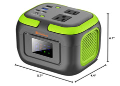 ZeroKor digital display lit, showing battery level and output for monitoring