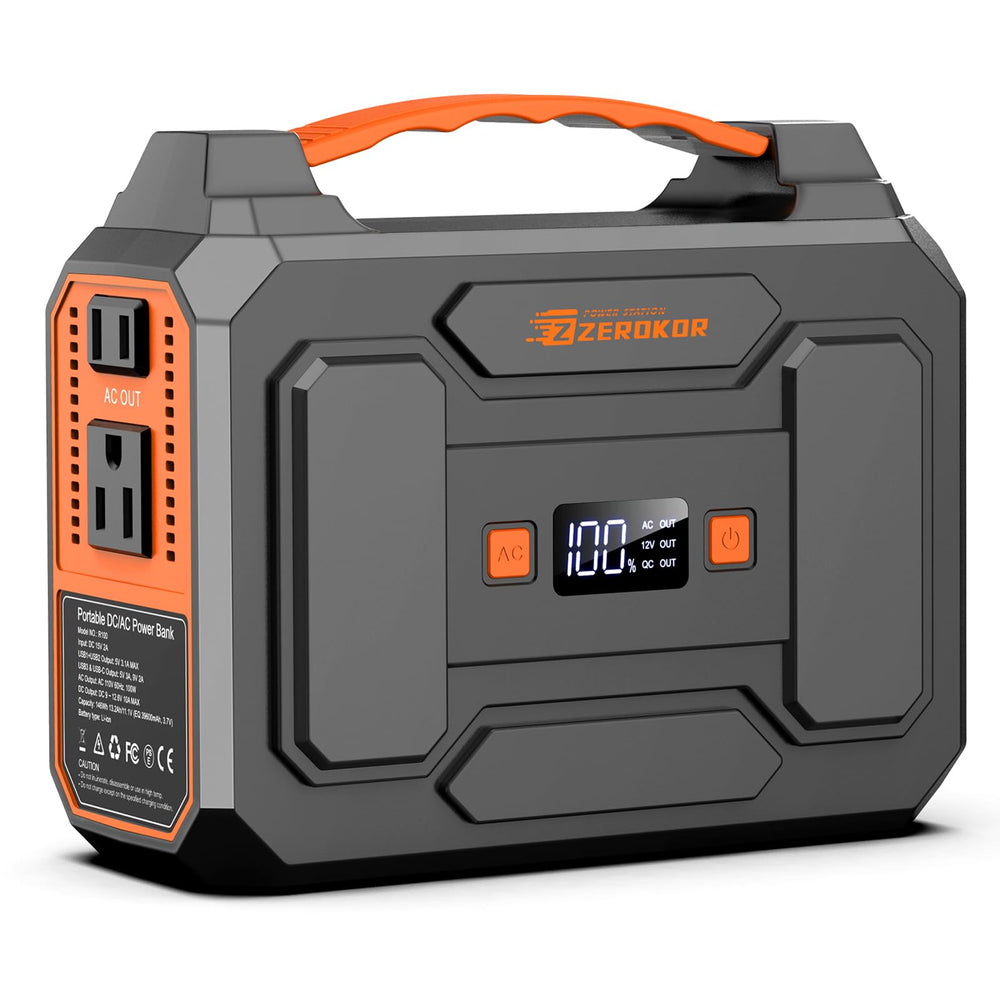 ZeroKor front panel showing ports and compact power convenience