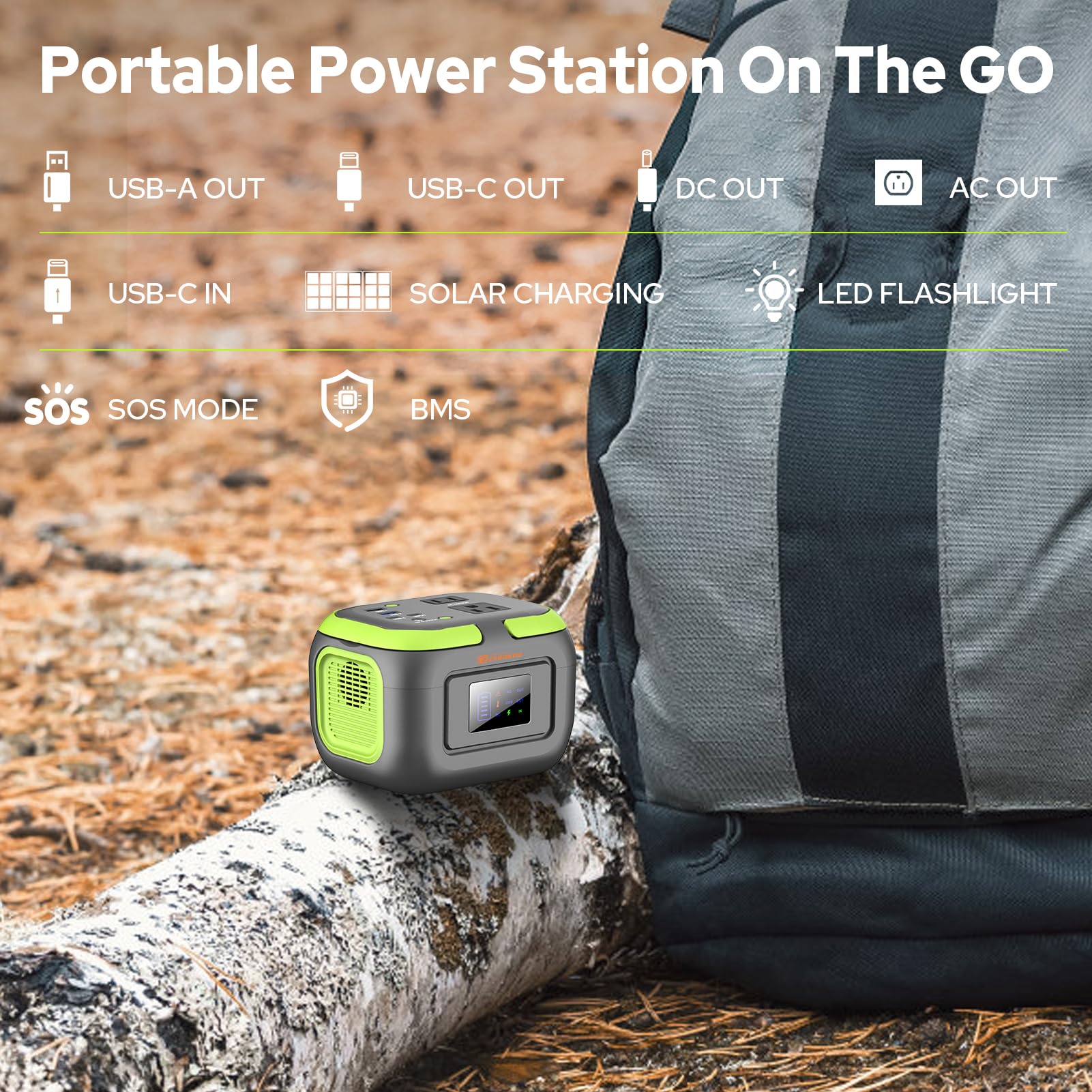 ZeroKor inside a backpack to show lightweight 2.2 lb portability benefit