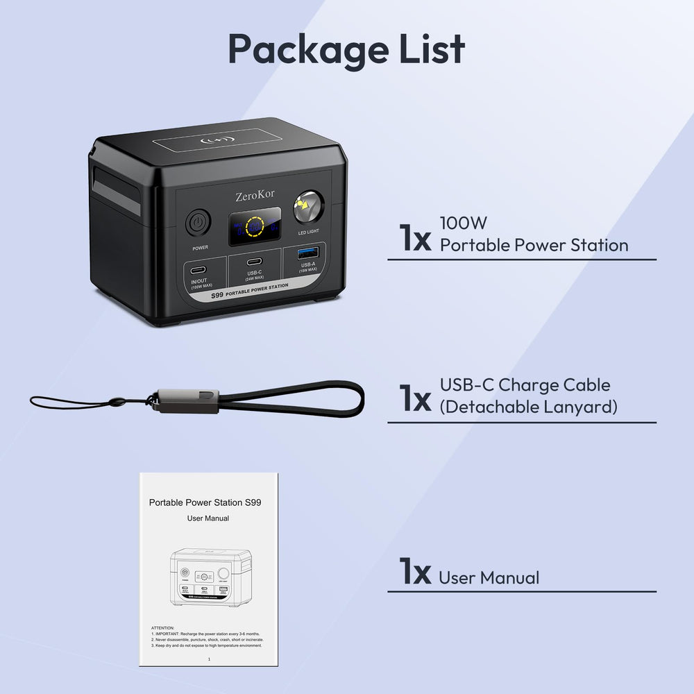 ZeroKor connected to solar panel input showing off-grid recharging capability