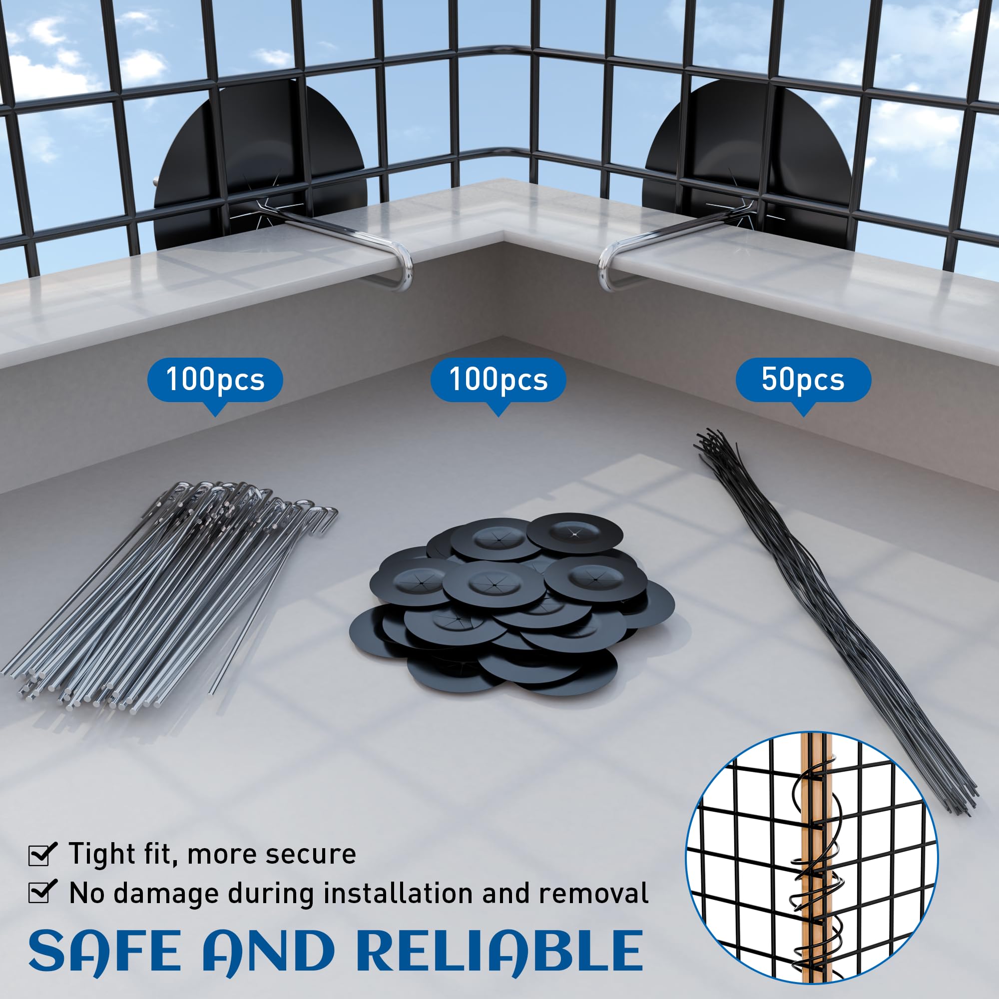 ZeroPone stainless fasteners and zip ties included for secure mounting benefit