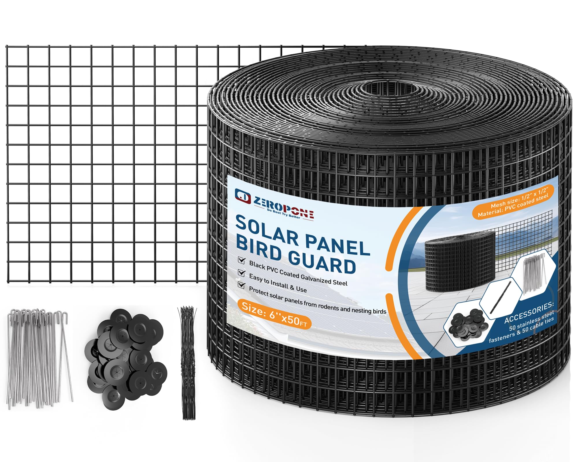 ZeroPone roll packaging showing compact delivery and easy installation benefit