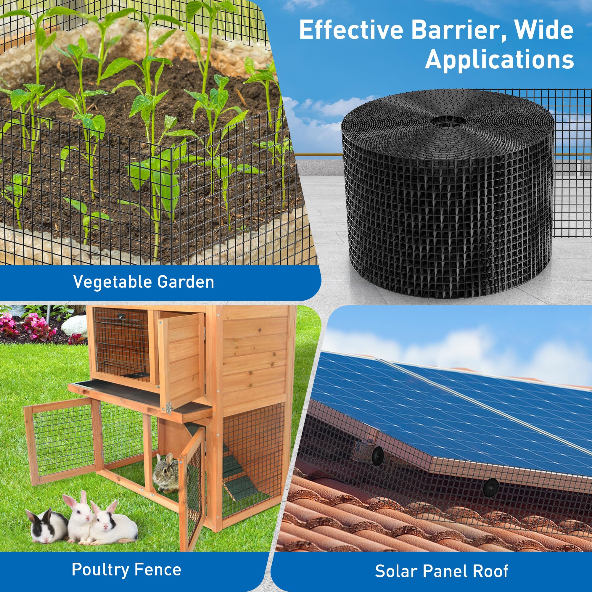 ZeroPone rooftop lifestyle view showing protected panels and critter-free benefit