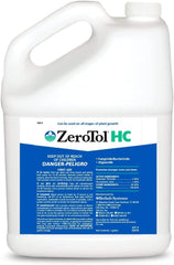 Gardener using ZeroTol HC to spray leaves, protecting crops and reducing mold