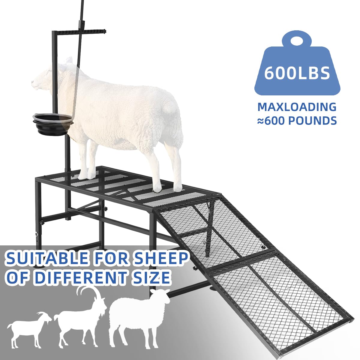 ZERTNROW feed tray and adjustable height demonstrating ergonomic benefit