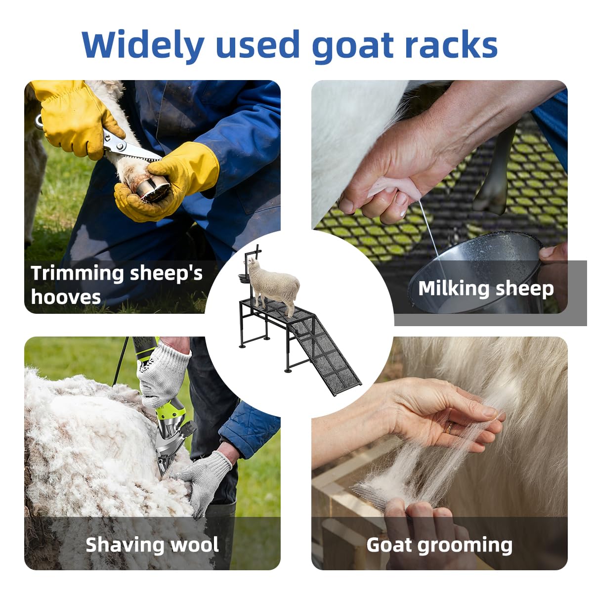 ZERTNROW side profile with goat on platform showing safer handling benefit