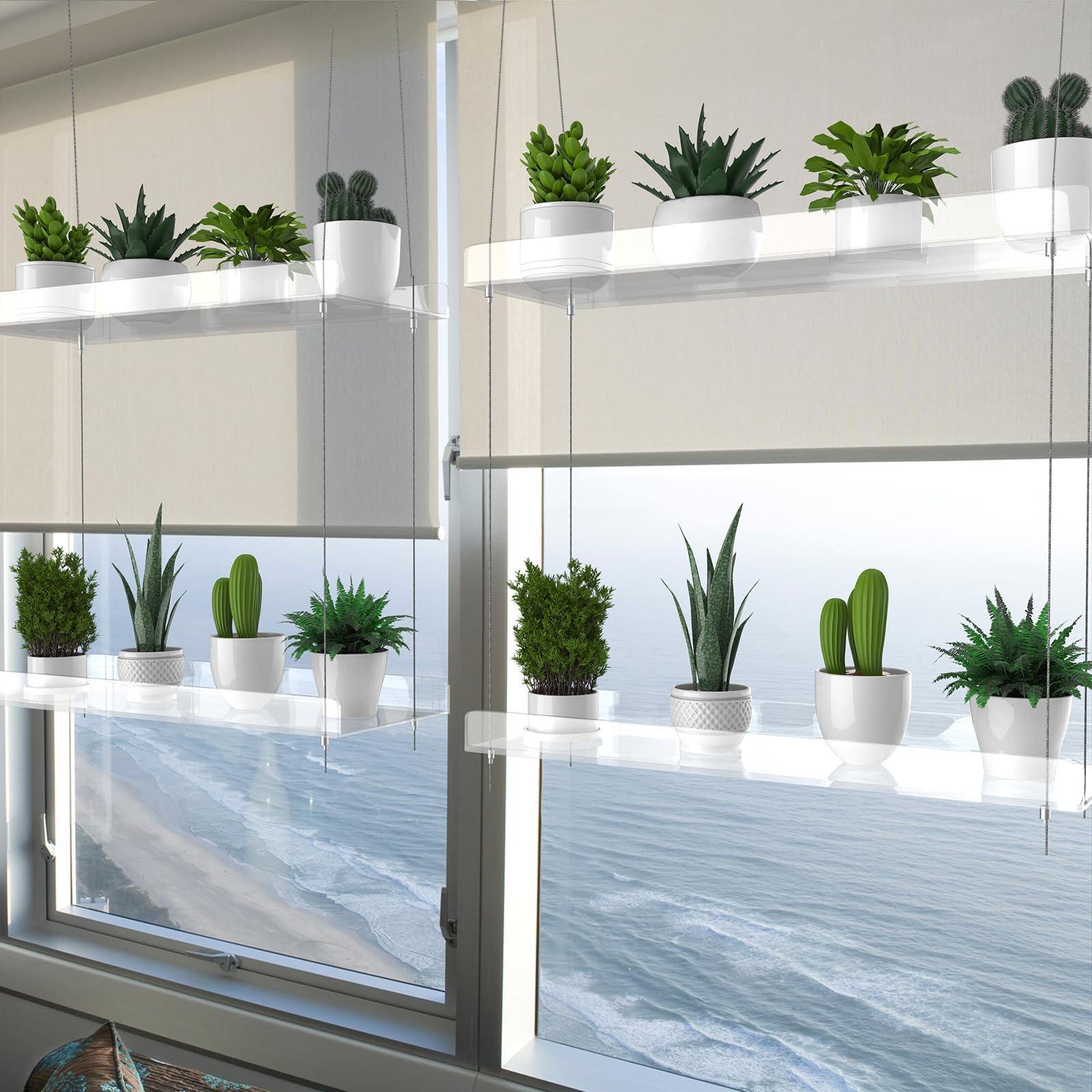 ZerzSemp kitchen display with succulents showing space-saving decorative benefit