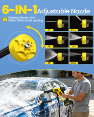 ZestZenith 6-in-1 nozzle set displayed for versatile spray patterns and targeted cleaning