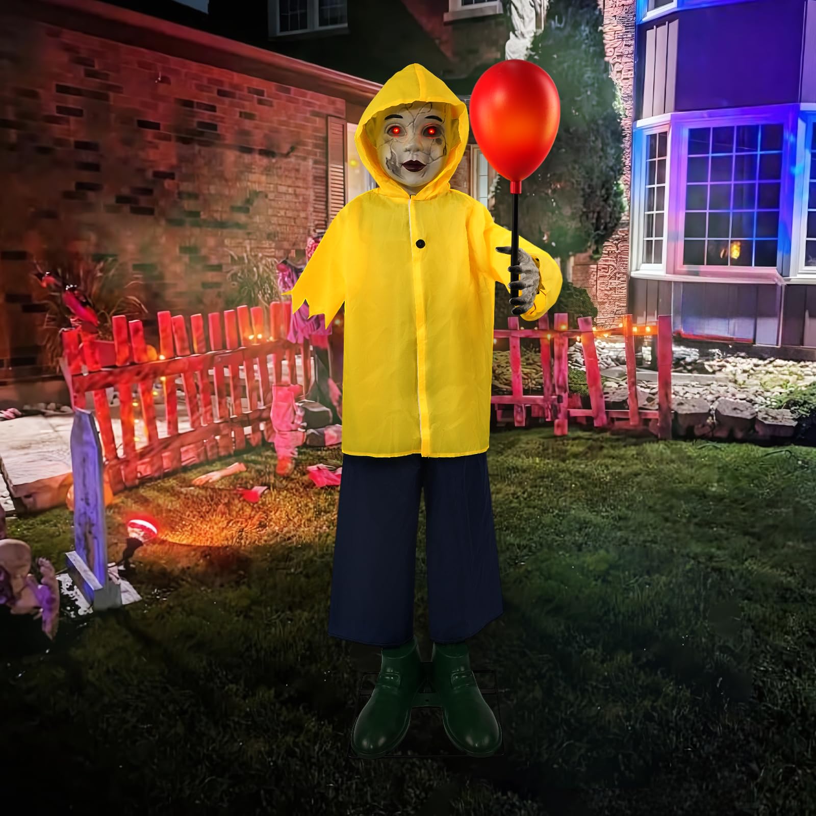 Zesua front view of life-size animatronic creating instant fright