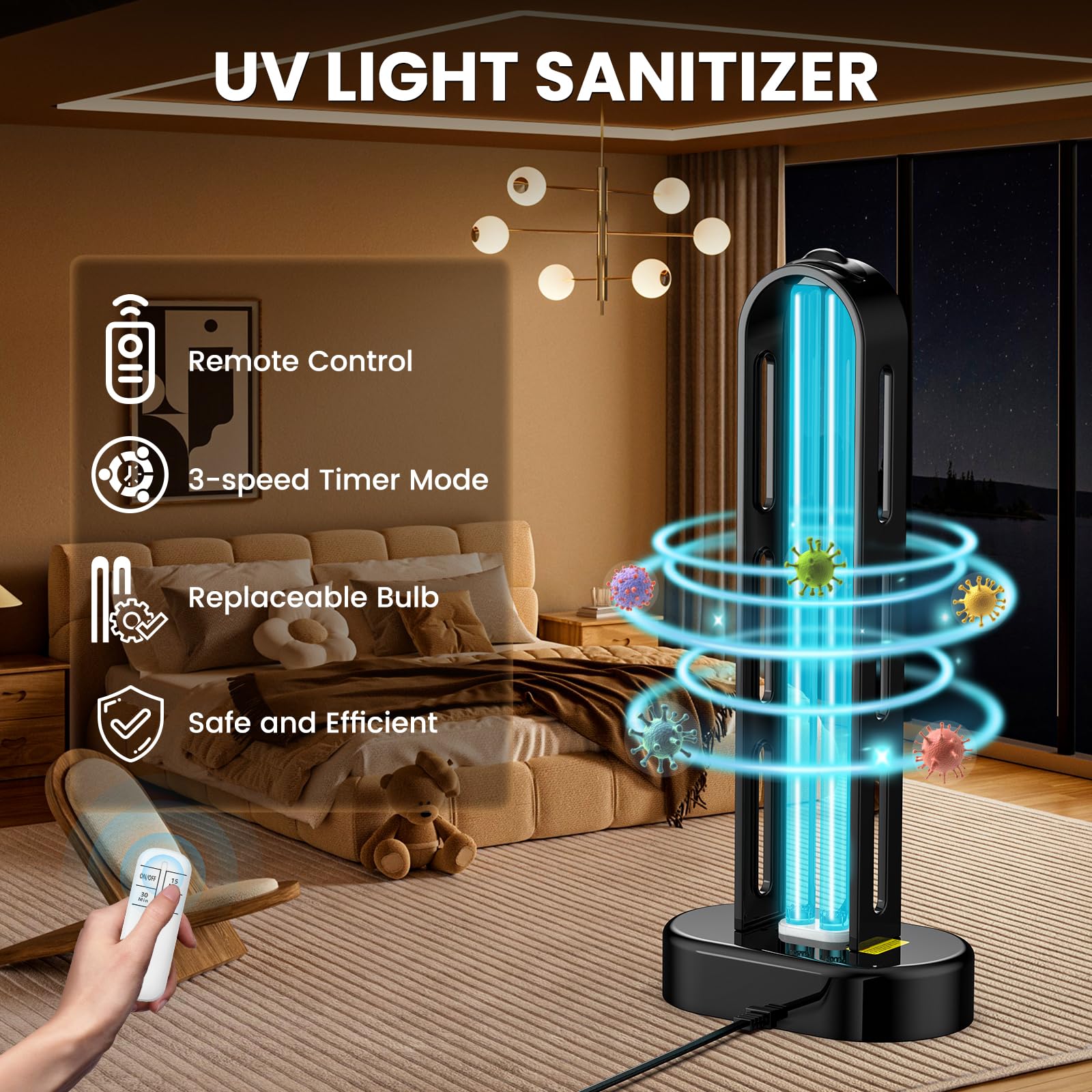 ZETAWALE single lamp on display highlighting compact design and portability