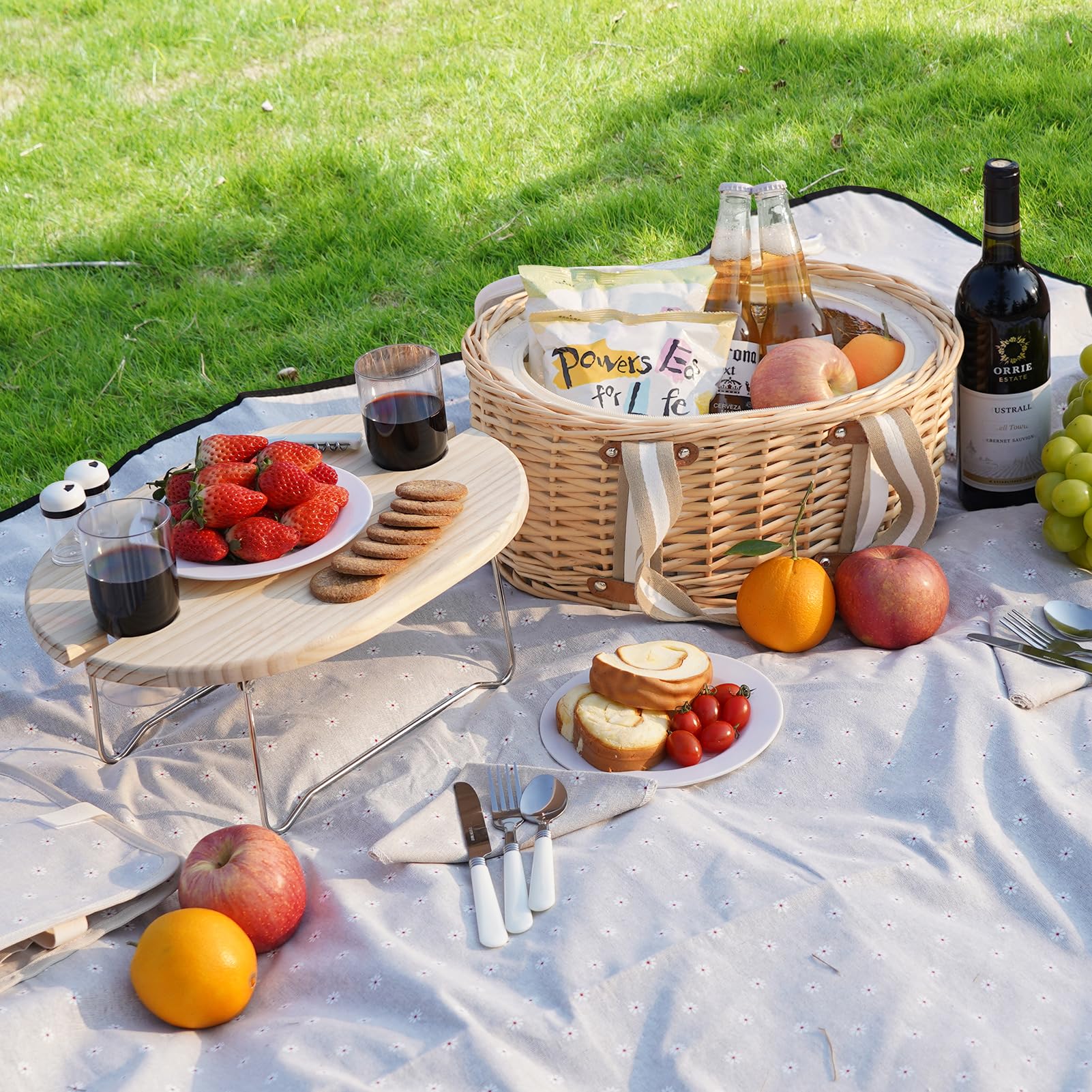 Zettfuly bottle opener and salt pepper shakers detail enhancing picnic convenience