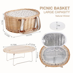 Zettfuly foldable picnic table deployed for stable outdoor dining