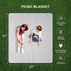 Zettfuly picnic blanket close-up texture offering comfortable outdoor seating