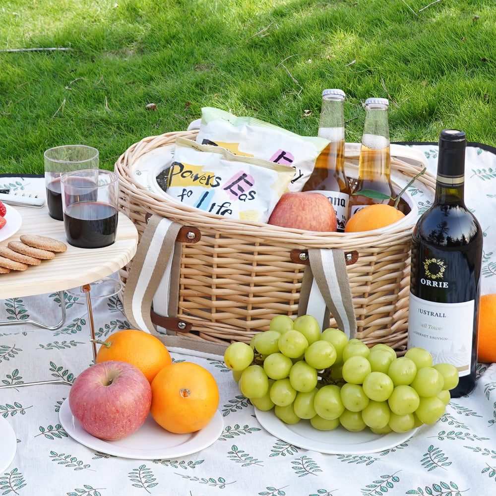 Zettfuly foldable wine table open and stable for bottles and glasses