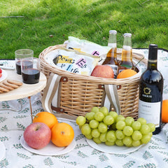 Zettfuly foldable wine table open and stable for bottles and glasses