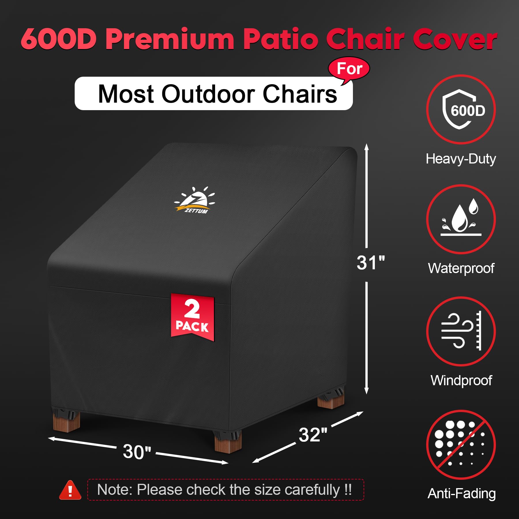 Zettum close-up of 600D oxford texture and PU coating, highlights durable waterproofing