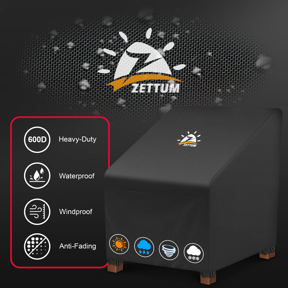 Zettum comparación de tamaño con silla para confirmar compatibilidad