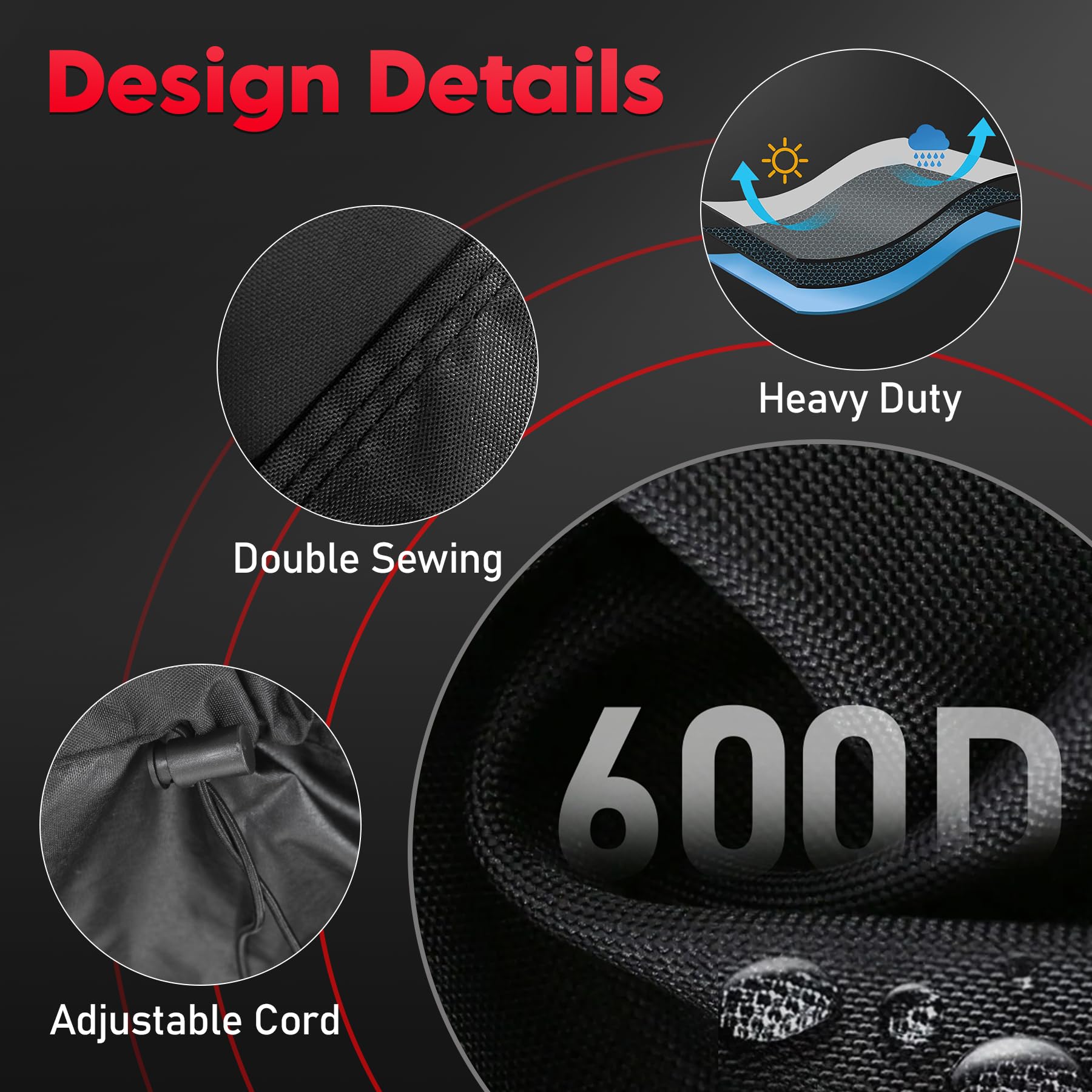 Zettum adjustable drawcord hem detail preventing wind lift advantage