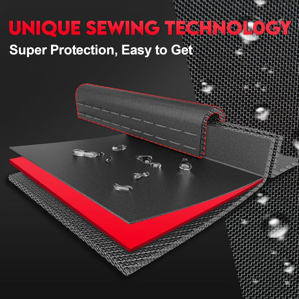 Zettum label and seam construction showing durable reinforced stitching