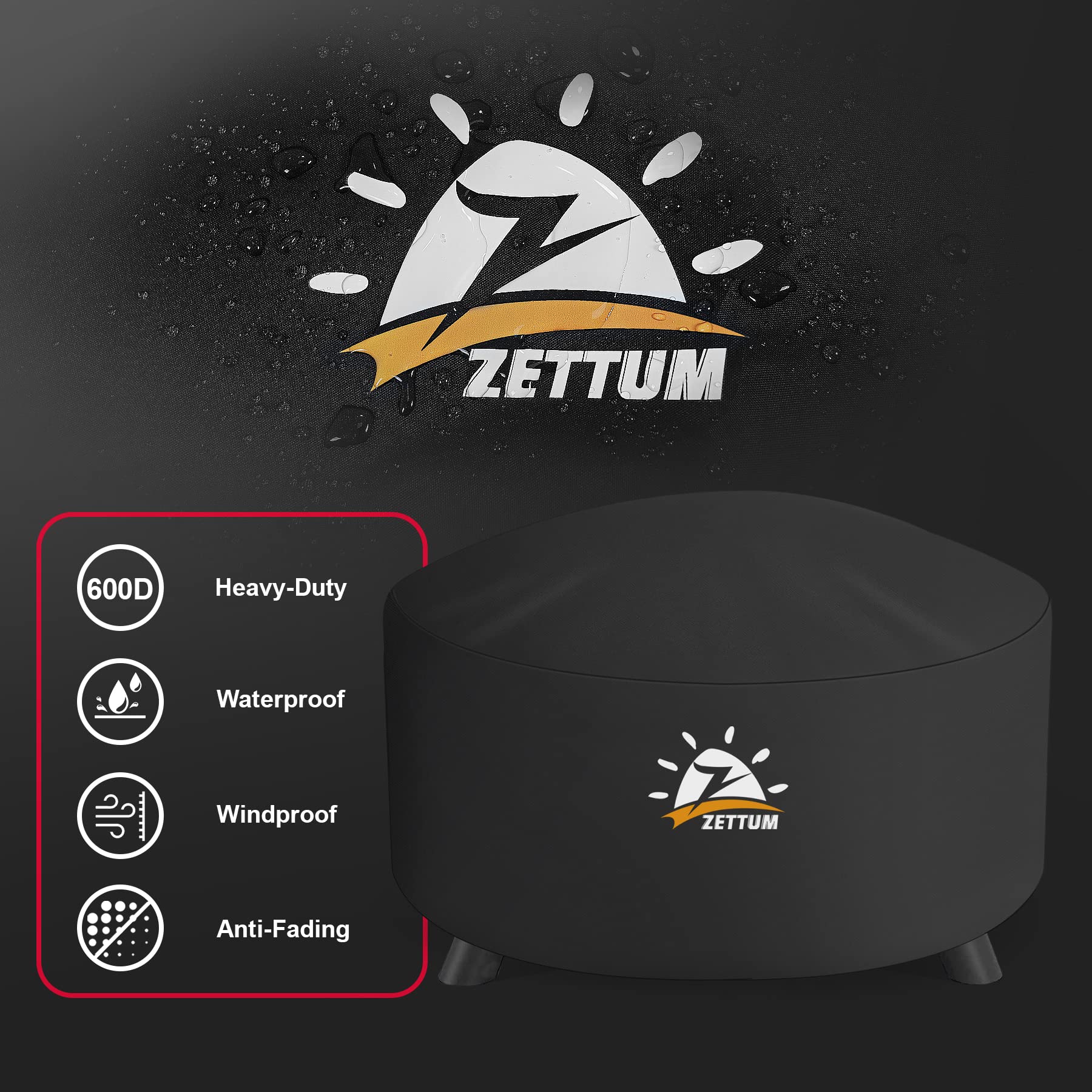 Zettum quick-release buckles detail for secure windproof fastening