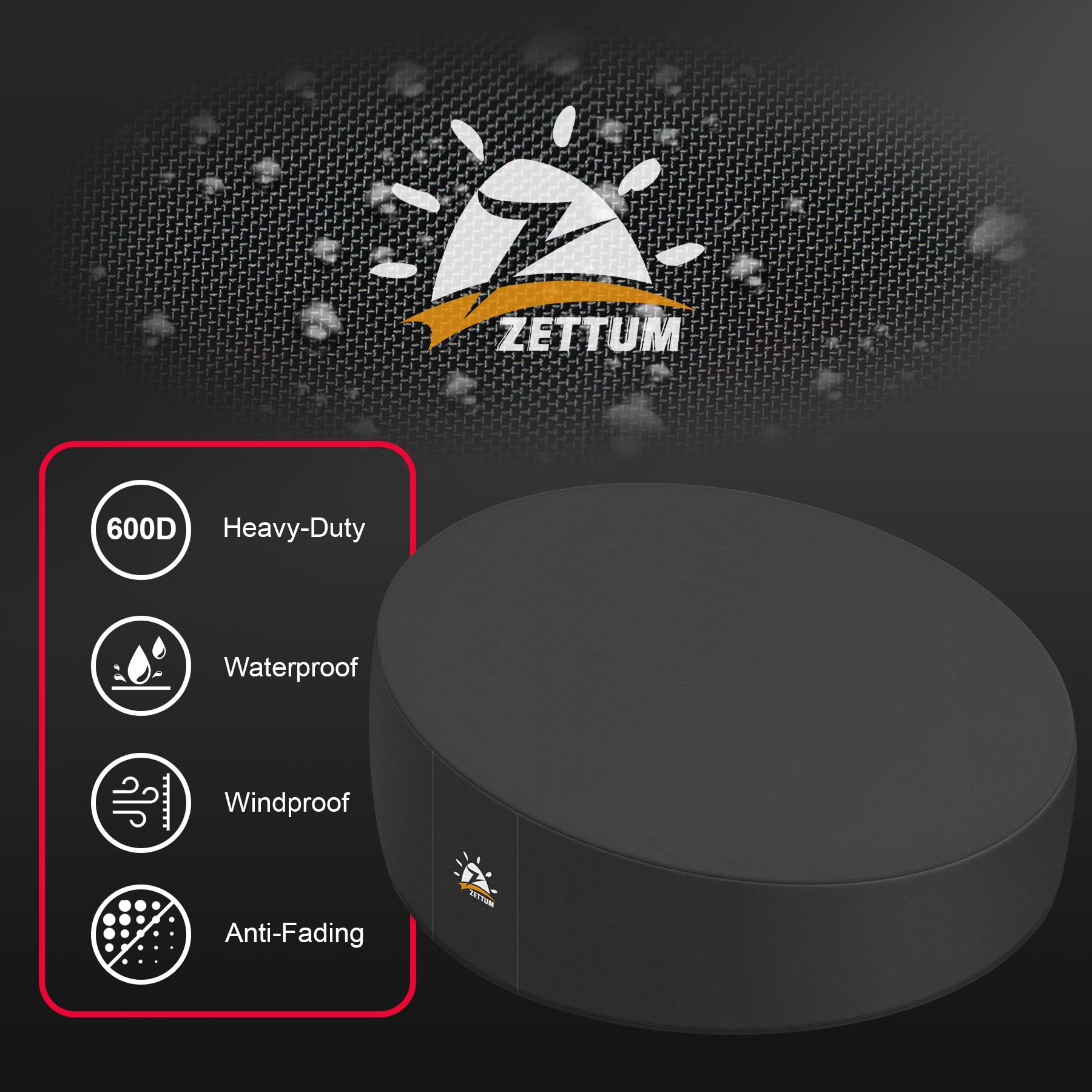 Zettum side profile showing cover height coverage and snug fit benefit