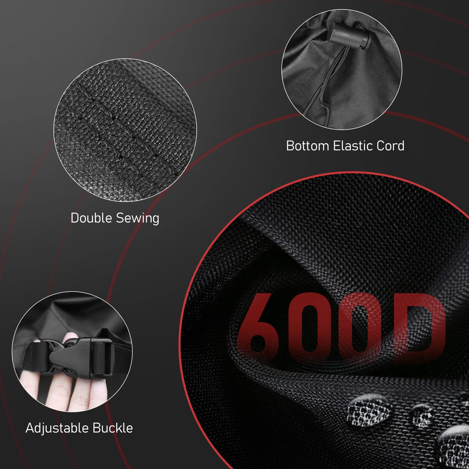 Zettum side profile showing snug fit over controls, protects from debris