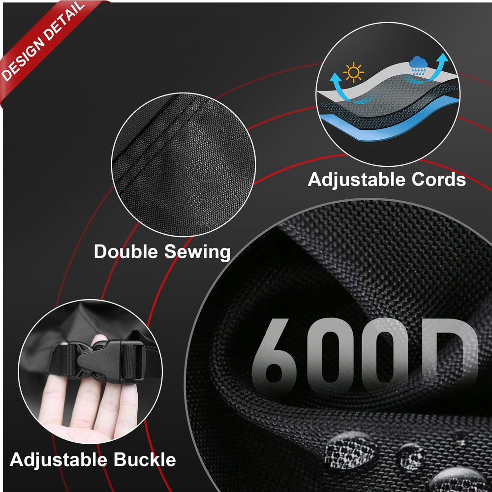 Zettum cover with measuring tape showing 86-inch fit for correct sizing
