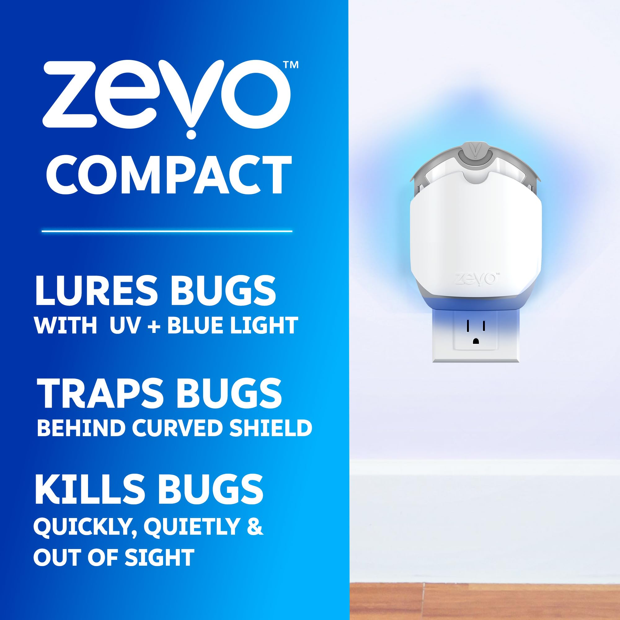ZEVO close-up of adhesive surface highlighting strong tack to trap gnats effectively