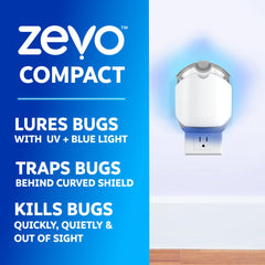 ZEVO close-up of adhesive surface highlighting strong tack to trap gnats effectively