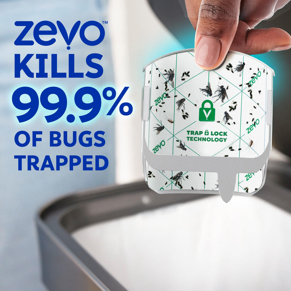 ZEVO open cartridge detail displaying protected adhesive for mess-free handling