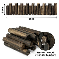 ZEZUT close-up of carbonized wood texture and durable finish