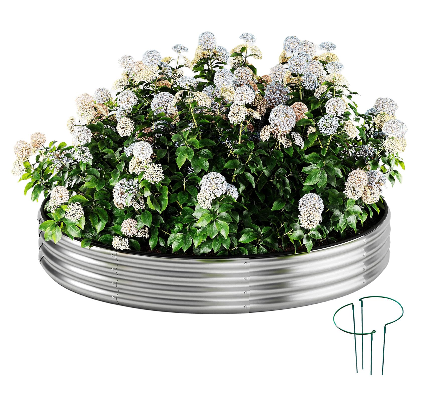 ZFHgarden front view showing dual-purpose fire pit and planter, durable outdoor solution