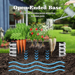 ZFHgarden planted vegetable bed demonstrating improved drainage and productive growth