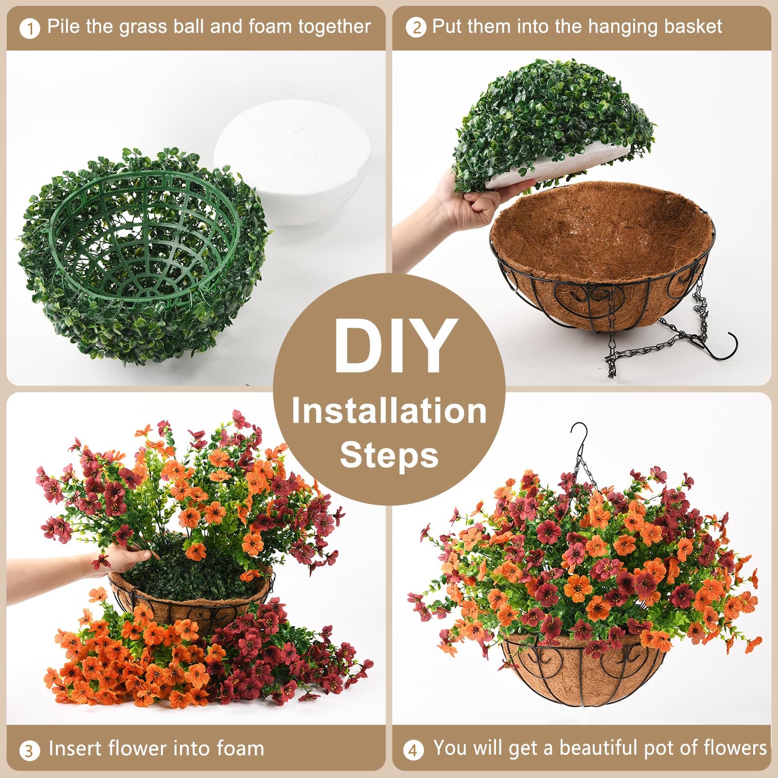 ZFProcess coir basket and liner detail highlighting natural texture and neat installation