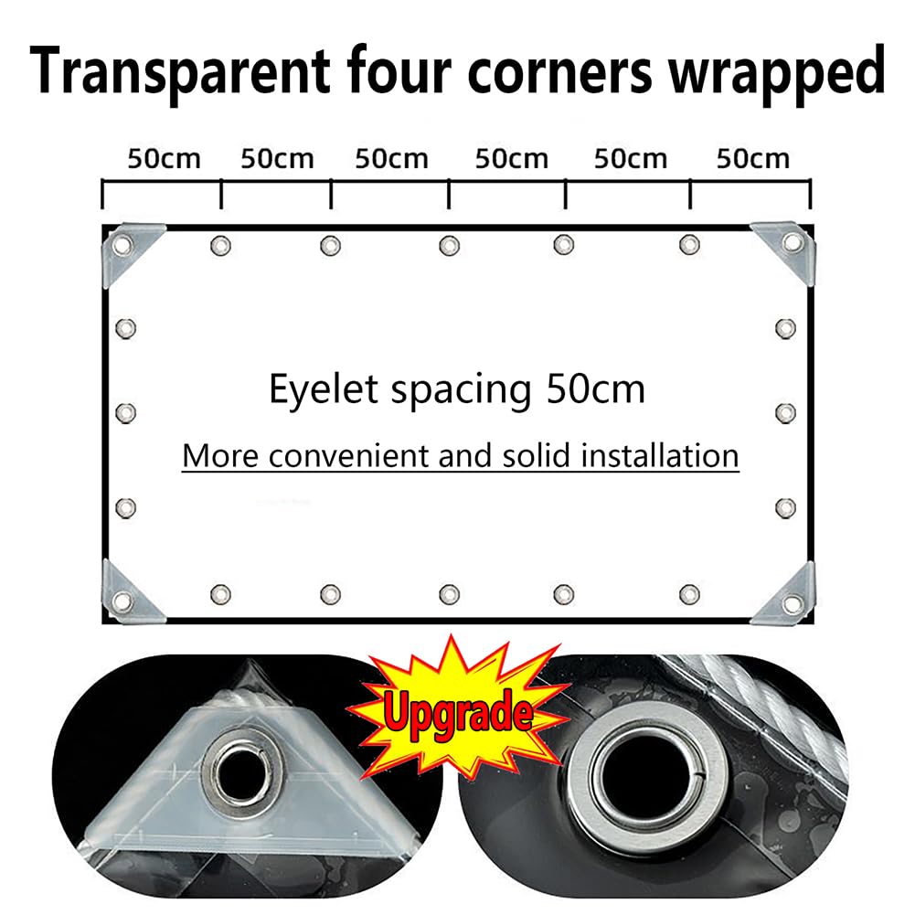 ZGLCQSGY bundled tarp with included nylon rope ready for quick setup