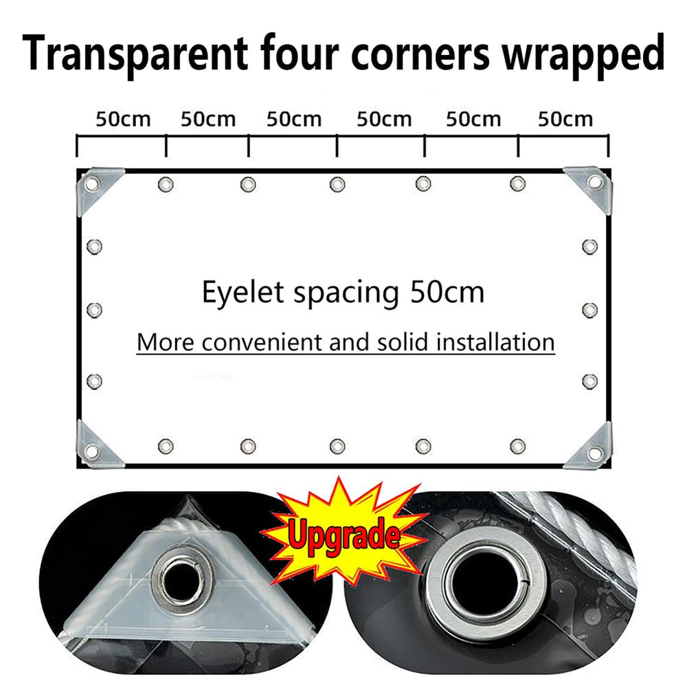 ZGLCQSGY bundled tarp with included nylon rope ready for quick setup