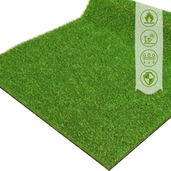 ZGR HOME&GARDEN front view of 3x5 artificial grass rug showing realistic look