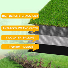 ZGR HOME&GARDEN turf placed on patio providing instant low-maintenance greenery