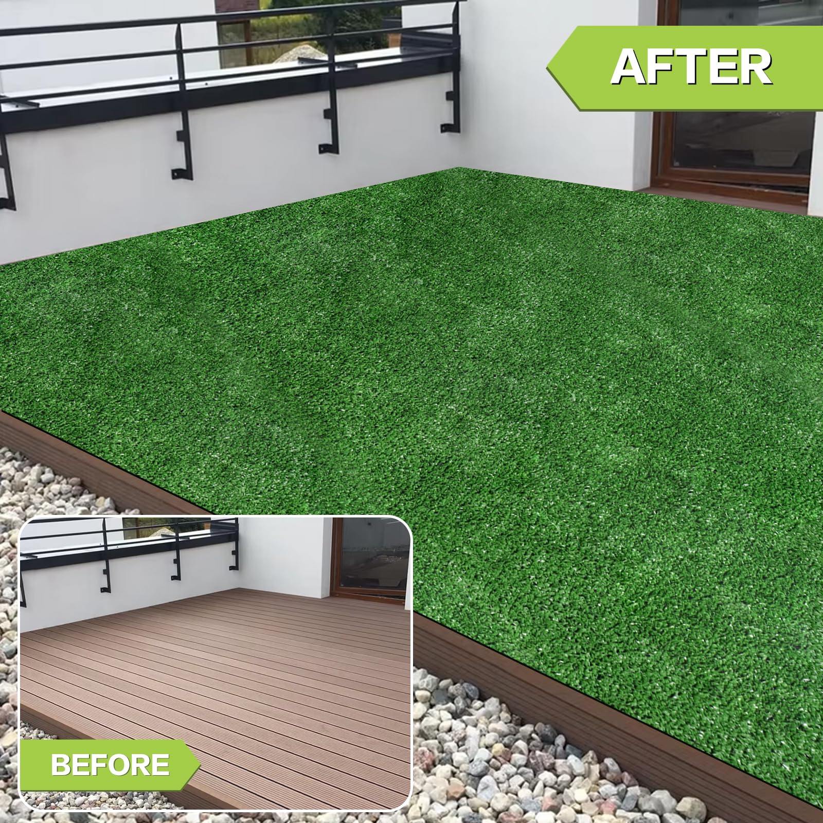 ZGR HOME&GARDEN pet-friendly lawn mat in play area providing comfortable surface