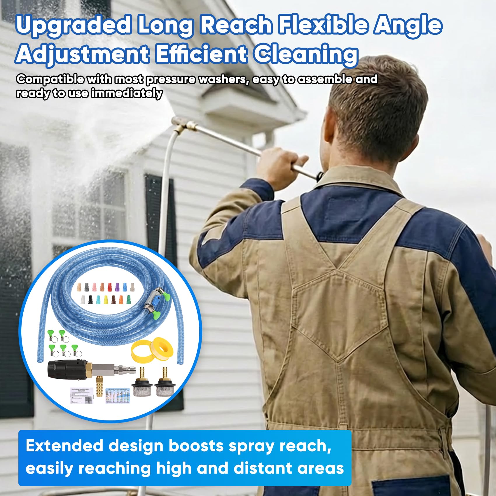 Zgrao 1/4 inch quick connect detail enabling fast, secure wand attachment