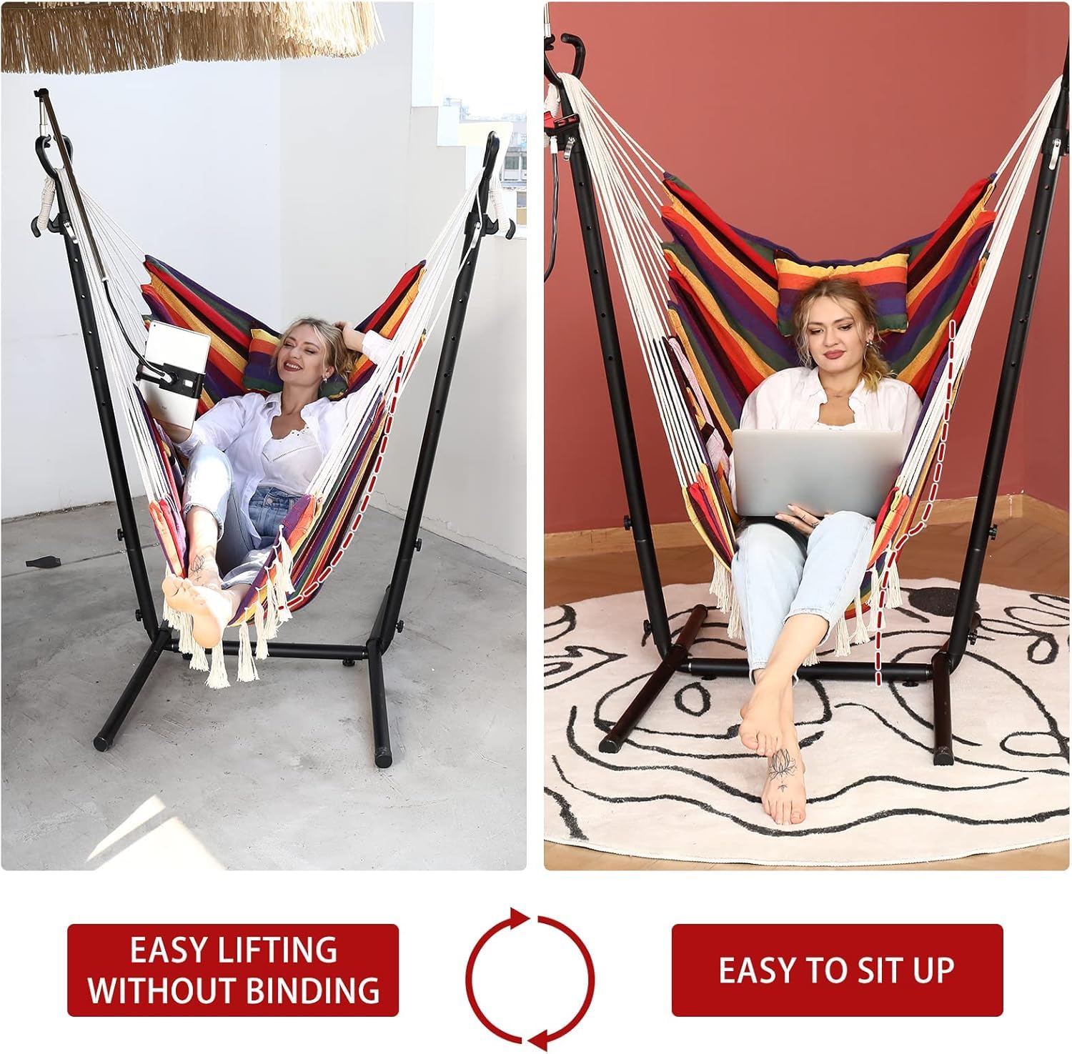ZGZEYU footrest extended showing elevated-leg comfort and recline benefit