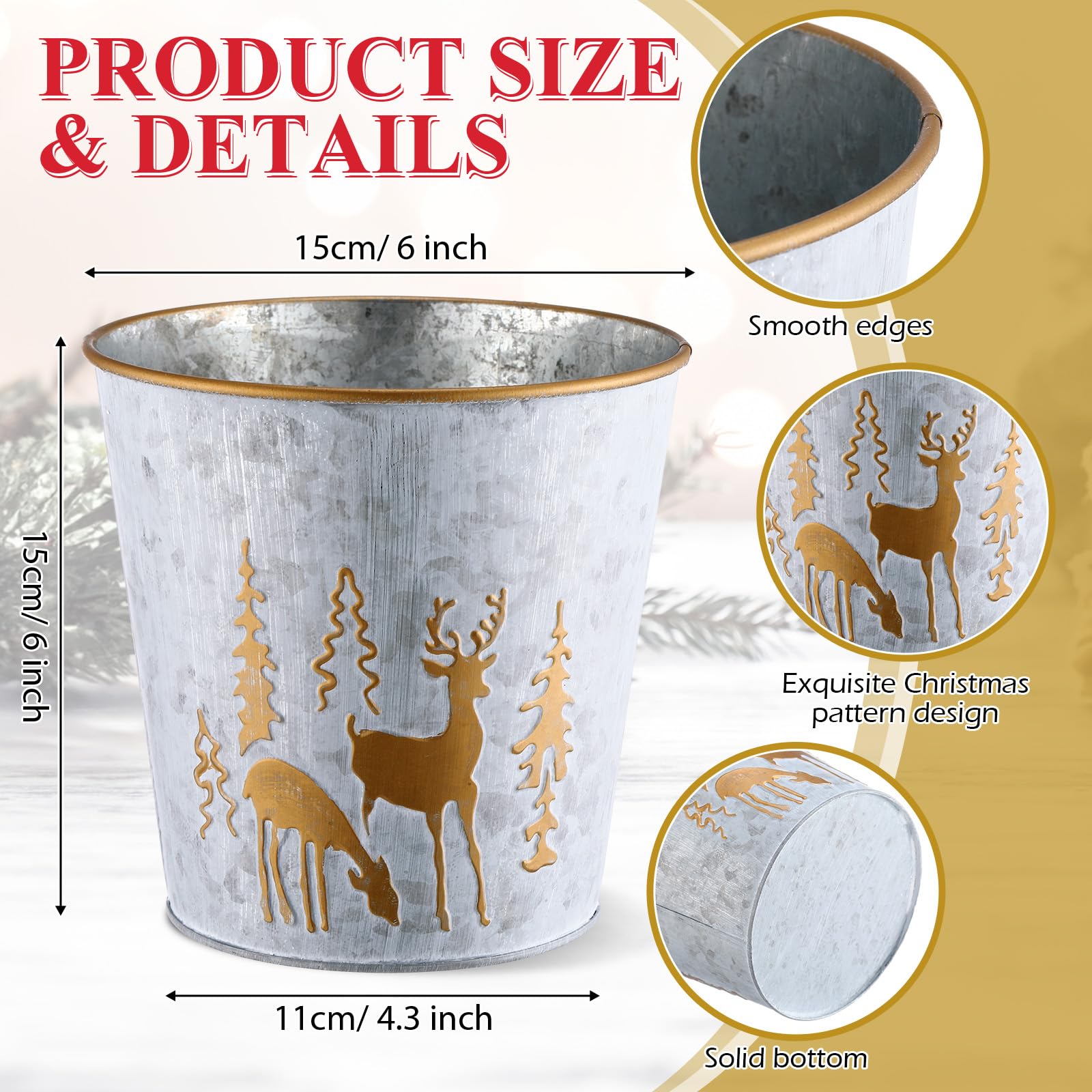 Zhehao close-up of elk and tree artwork highlighting decorative holiday detail