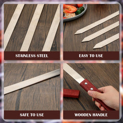 Zhehao wooden handle detail offering cool-grip comfort and safety benefit