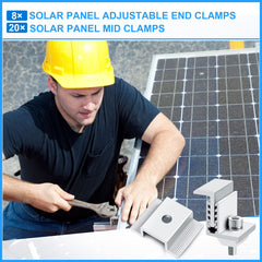 Zhengmy clamp in use on rail securing panel for stable, vibration-resistant mounting