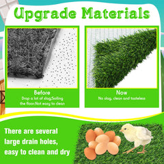 Zhengmy close-up of artificial grass texture offering comfortable, natural-feeling nest surface