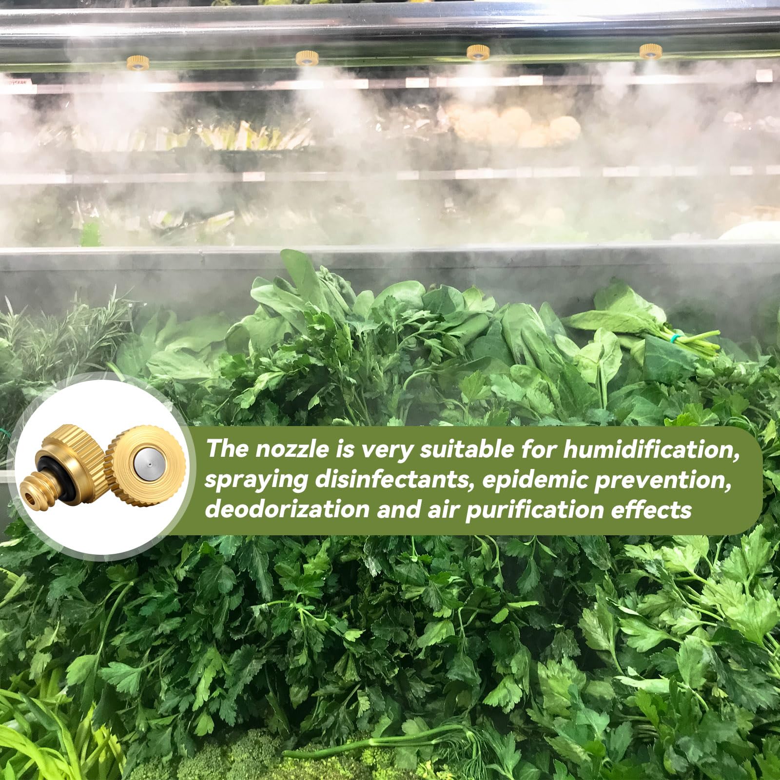 Zhengmy nozzle producing fine outdoor patio mist for cooling and evaporation benefits