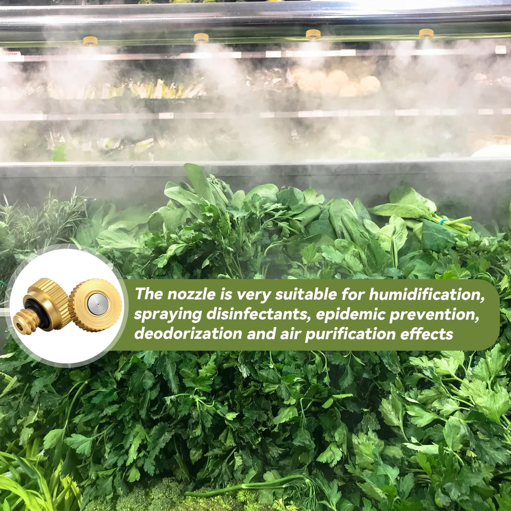 Zhengmy nozzle producing fine outdoor patio mist for cooling and evaporation benefits