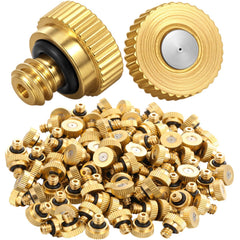 Zhengmy brass nozzles front view showing full 100-piece pack and robust build, durable replacement